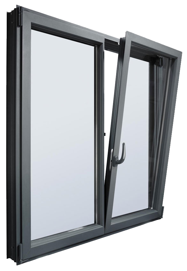 Double glazed aluminium window